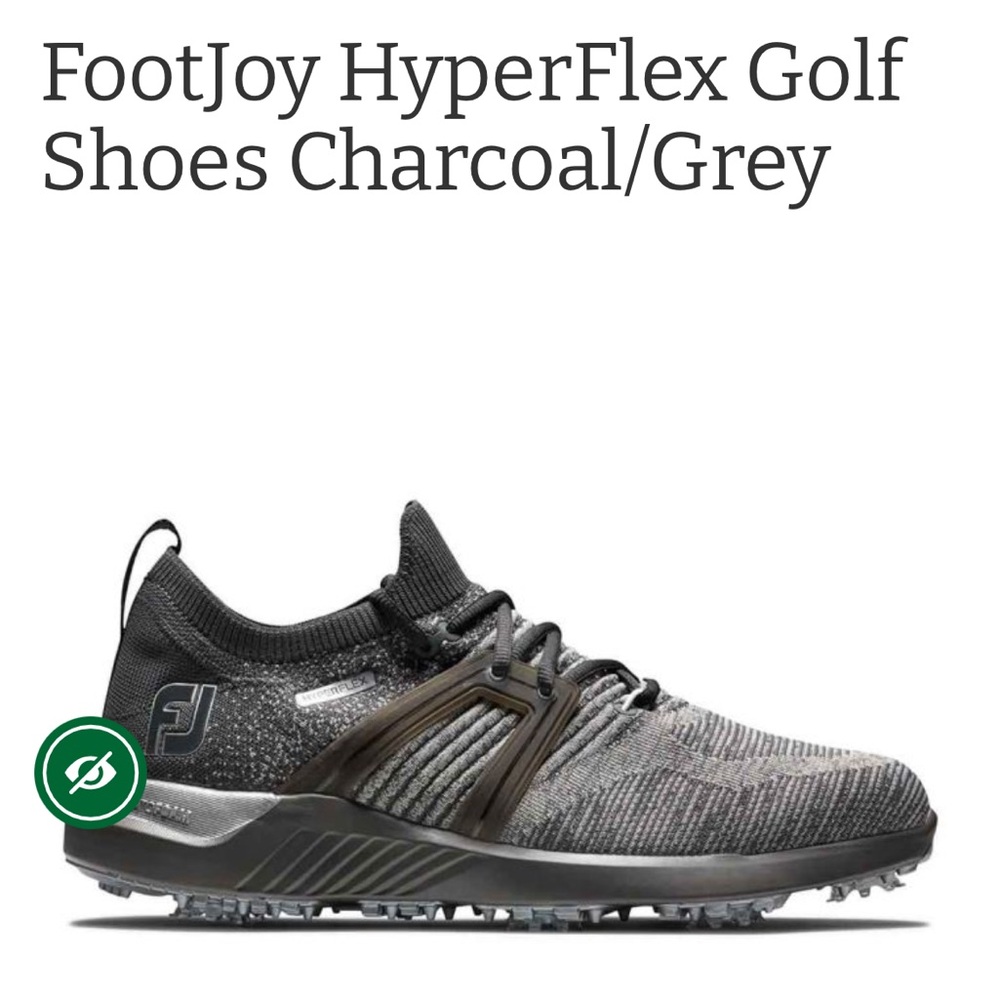 FootJoy HyperFlex Black and Gray Golf Shoes